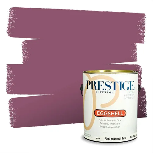 Miniatura 211 de Prestige Paints Pintura exterior e imprimación en uno, 1 galón, plano, coincidencia comparable de Valspar* Amber Rose*