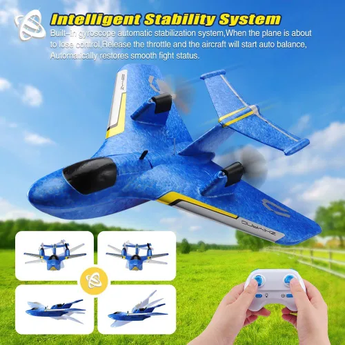 Miniatura 4 de Avión de agua a control remoto, avión RC para agua, tierra y aire, avión de control remoto, juguetes de combate volador, estabilizador de giroscopio