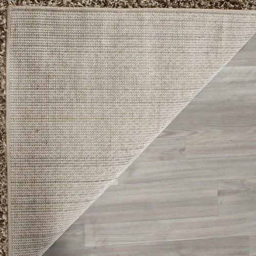 Miniatura 8 de SAFAVIEH Alfombra de área de 8x10 pies - Colección Athens Shag - Grande - Beige, no desprende pelusa y fácil de limpiar, ideal para sala de estar
