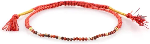 Miniatura 31 de Thecraftman - Pulsera trenzada de cuentas naturales, cristales energéticos, regalo para ella, pulsera de protección de hilo trenzado de mano