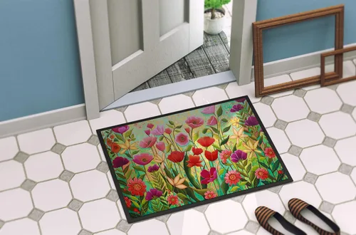 Miniatura 4 de Caroline's Treasures PPD3024JMAT - Felpudo de 24 x 36 pulgadas, diseño de flores de belleza silvestre, para interiores y exteriores, para entrada