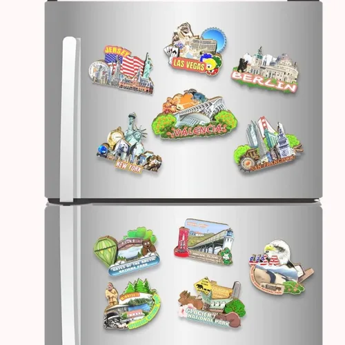 Miniatura 4 de Imán para nevera con imán de España Valencia en 3D, para viajes, coleccionables, recuerdos, decoración hecha a mano2