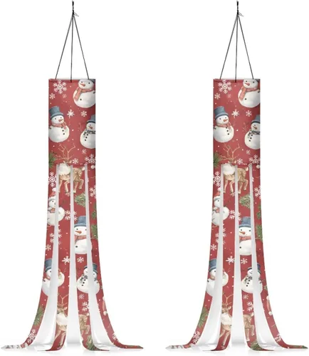 Miniatura 21 de Mummy Windsock - Calcetines de viento suaves e impermeables con bandera de Halloween, 2 piezas, lavables a máquina, secado rápido, bandera colgante