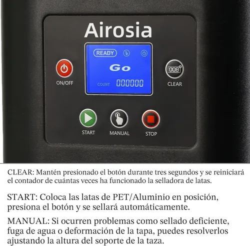 Miniatura 3 de Máquina selladora de latas automática comercial con motor más fuerte, máquina de sellado de vasos para latas de 5.5 pulgadas, máquina de enlatado