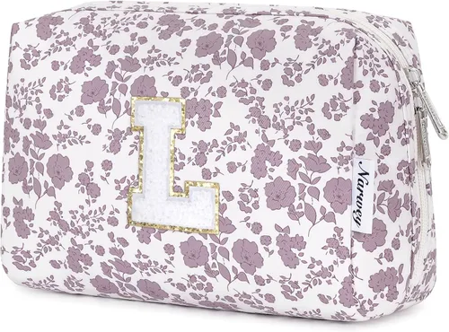 Miniatura 84 de Narwey Bolsa de maquillaje con inicial, regalos de graduación para adolescentes, niñas, niños y adolescentes, cosas de moda de 6 a 18 años, bolsa