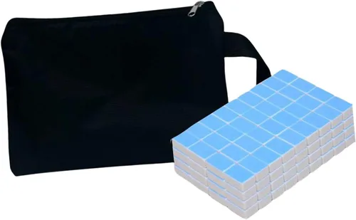 Mahjong de 144 azulejos, mini juego de mahjong, juego de mahjong chino profesional, mini mahjong de viaje para viajes, azul