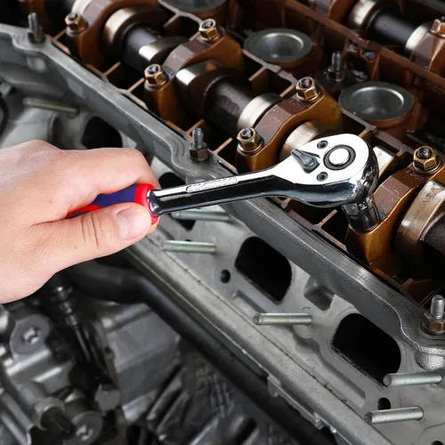 Miniatura 7 de WORKPRO 32 llaves métricas de 3/8 pulgadas y trinquete, incluyendo 30 enchufes métricos profundos y poco profundos, 0.236-0.787 in con organizador