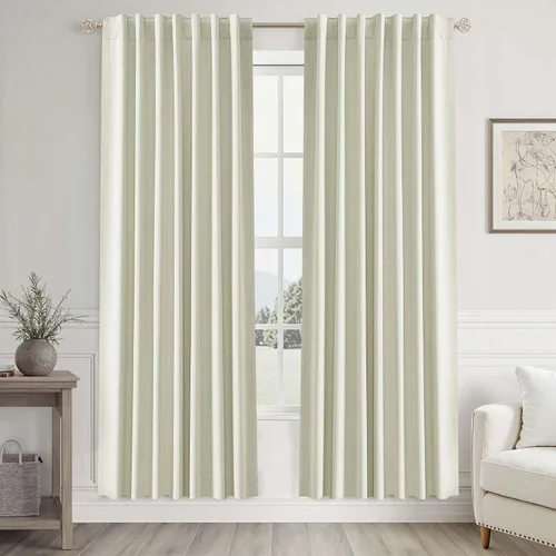 Miniatura 93 de UHITECH Cortinas opacas de 35 pulgadas de largo para sala de estar, 2 paneles, cortina opaca corta para cocina para ventanas pequeñas, cortinas