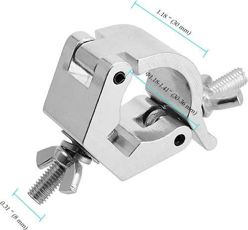 Miniatura 2 de 10 abrazaderas de iluminación de escenario, abrazadera de armazón de aleación de aluminio, abrazadera de luz de escenario, abrazaderas O
