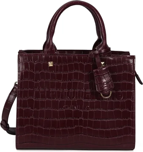 Miniatura 13 de Bolsa de mano para mujer, estilo satchel, con asa superior y correa para el hombro