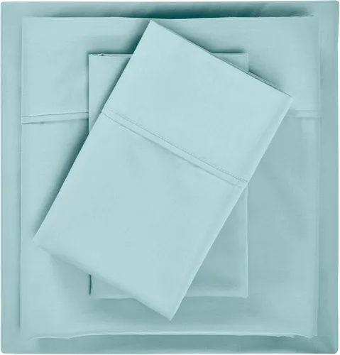 Miniatura 8 de SUPERIOR Sábanas de mezcla de algodón, diseño sólido, satén elegante, básico para la casa, el juego incluye 1 sábana encimera, 1 sábana bajera