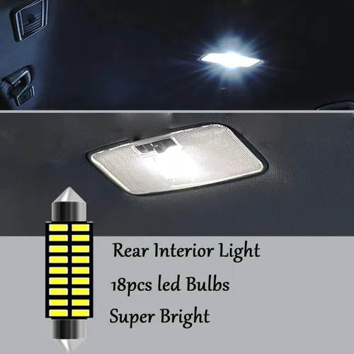 Miniatura 7 de Kit de luces LED para interior de Tacoma AWALITED para Toyota Tacoma 2005-2015, bombillas LED interiores ultra brillantes, reemplazo de luz de mapa
