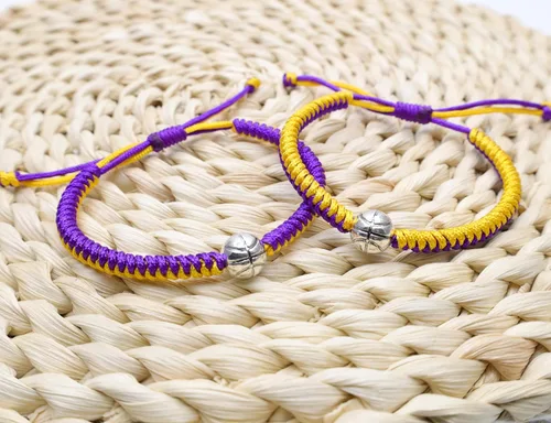 Miniatura 11 de MANYC Basketball Bracelets Adjustable for Boys, Girls, and Adults Handmade Gifts for Basketball Players