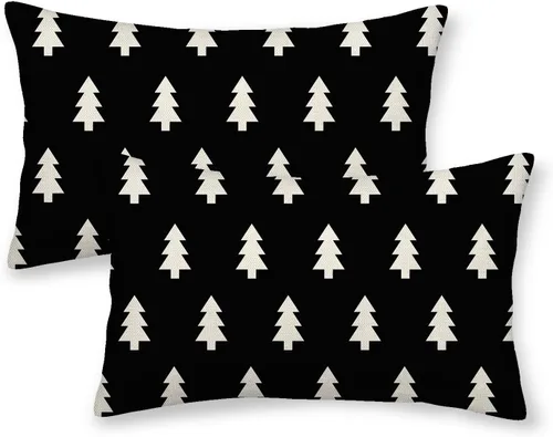 Miniatura 34 de Fundas de almohada de Halloween de 18 x 18 pulgadas, 2 piezas, fundas de almohada decorativas de cuervos en árbol negro para sofá, funda de cojín