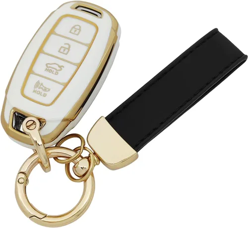Miniatura 8 de Funda protectora de TPU suave de 360 grados para Hyundai Palisade Elantra Kona Azera Santa Grandeur IG Key Fob