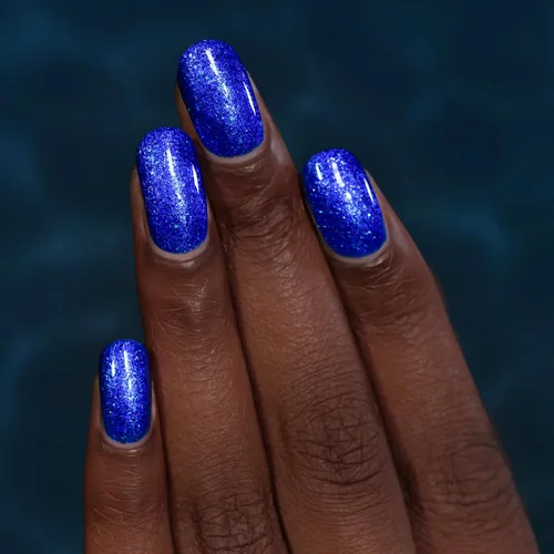 Miniatura 4 de ILNP Sea Glass - Esmalte de uñas brillante azul cobalto profundo