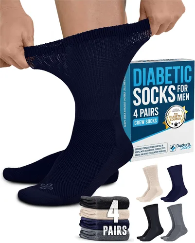 Miniatura 7 de Doctor's Select Men's Diabetic Socks for Men Size 13-15 - 4 Pairs
