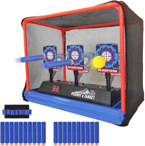 Objetivo de disparo electrónico, reinicio automático, objetivo de puntuación digital para pistola de juguete, juguetes de regalo para niños, niñas,