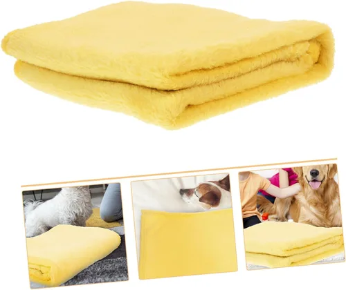 Miniatura 8 de DECHOUS Manta azul a prueba de agua, manta de franela de forro polar para sofá, manta de felpa, manta de color, manta mullida y ligera para cama