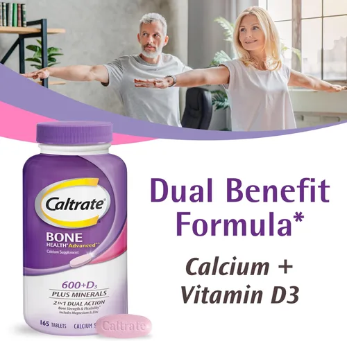 Miniatura 2 de Caltrate 600 Plus D3 Plus Minerals Tabletas de suplemento de calcio y vitamina D, suplemento de salud ósea y mineral para adultos, 120