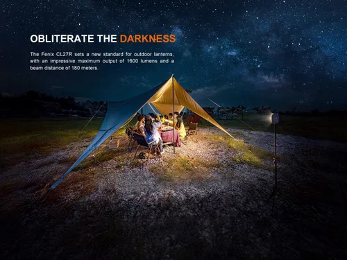 Miniatura 6 de Fenix CL27R Linterna de camping, 1600 lúmenes, recargable por USB-C, resistente al agua, portátil con LEDs blancos y rojos y organizador Lumentac