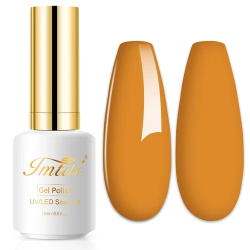 Miniatura 40 de Esmalte de uñas de gel con purpurina, 0.5 fl oz, color rosa brillante, de remojo, con LED, UV, kit de esmalte de uñas de gel para manicura en salón