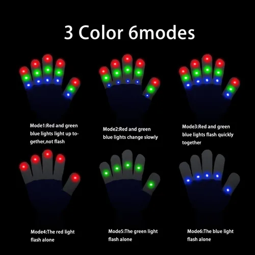 Miniatura 5 de WEICHUANGXIN Cool Toys for Kids Age 3-14 Years Old LED Light Up Gloves for Boys Girls Easter Halloween Christmas Gifts