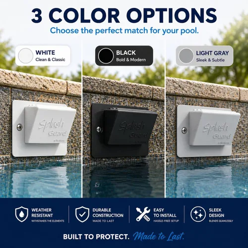 Miniatura 2 de The Skimmie Protector contra salpicaduras, reduce la pérdida de agua con protector contra salpicaduras para piscinas, fácil de instalar y reemplazo