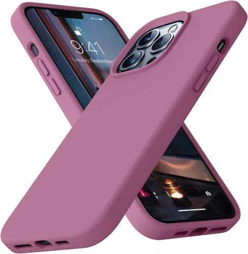 Miniatura 59 de Funda compatible con iPhone 13 de 6.1 pulgadas, de silicona líquida premium [forro de microfibra suave antiarañazos], goma de gel, protección Uva
