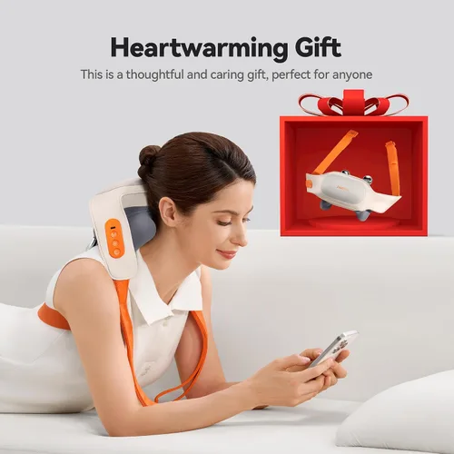 Miniatura 8 de IKEEPFIT Masajeador de cuello inalámbrico con calor, masajeador de hombro para aliviar el dolor de tejido profundo, MagicSide 3.0 [2025 innovador]
