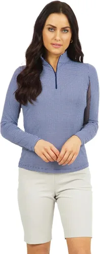 Miniatura 4 de IBKUL 10754 - Camiseta de manga larga para mujer con protección solar UPF50+ Icefil Tech Mini Check