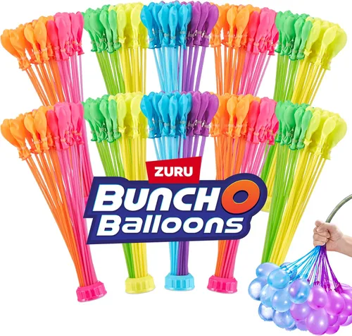 Original Bunch O Balloons Fiesta Tropical 330+ Globos de Agua de Llenamiento Rápido y Autoadhesivos (Amazon Exclusivo 10 unidades, paquete de 1) de