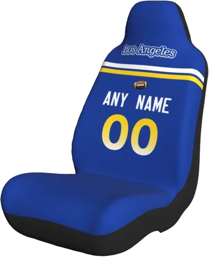 Miniatura 18 de Fundas de asiento de coche de fútbol personalizadas, accesorios personalizados para automóvil, regalos de Arizona con nombre y número, funda