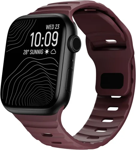 Miniatura 13 de Correa de silicona impermeable compatible con Apple Watch Ultra de 49mm 46mm 45mm 44mm 42mm 41mm 40mm 38mm, bandas deportivas para hombres y mujeres