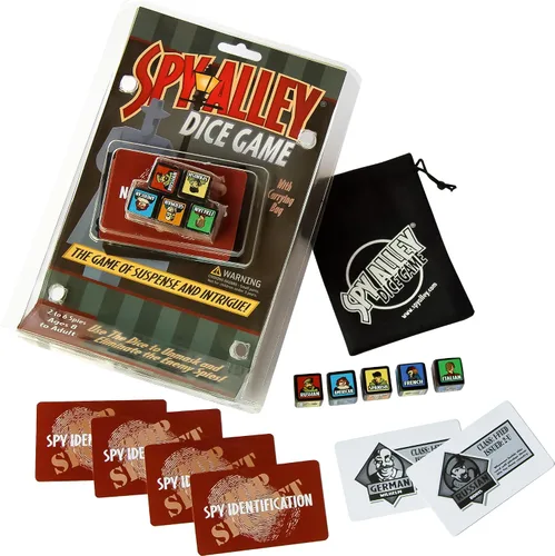Miniatura 2 de SPY ALLEY Juego de dados - Juego de dados de viaje rápido y fácil. Juego de adivinanzas de identidad oculta para niños y adultos.