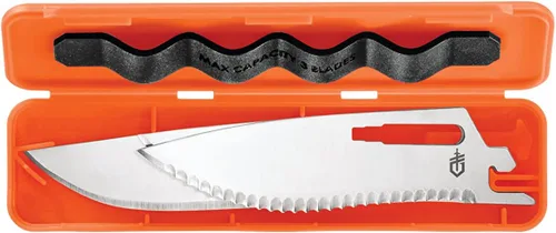 Miniatura 5 de Gerber Gear Randy Newberg EBS - Cuchillo de caza duradero y liviano con cuchillas intercambiables - Cuchillo premium para el campo