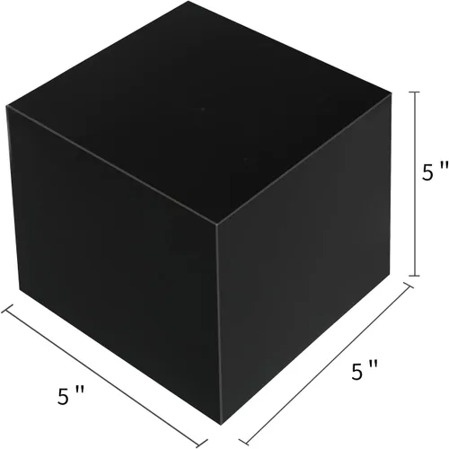 Miniatura 5 de Cajas de regalo negras de 5 x 5 x 5 pulgadas, paquete de 30 cajas de regalo de papel con tapas para regalo, caja de propuesta de dama de honor