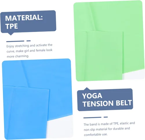 Miniatura 8 de COLLBATH 3 bandas de ejercicio de resistencia para entrenamientos de cuerpo completo, bandas elásticas para yoga y entrenamiento de fitness