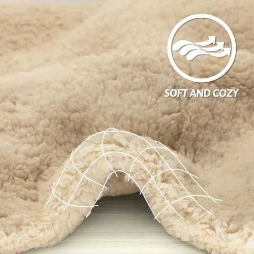 Miniatura 3 de furrybaby Manta Suave Premium para Perros Pequeños, Cachorros y Gatos, Lavable, Forro Polar Sherpa de 24 x 32 Pulgadas, Manta para Mascotas