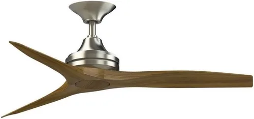 Miniatura 36 de Fanimation Spitfire - Ventilador de techo de 3 aspas, 12 pulgadas de alto y 48 pulgadas de ancho, acabado negro, color hoja de madera de whisky