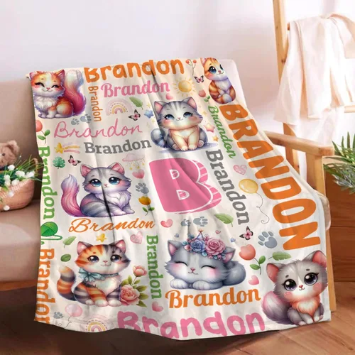 Miniatura 25 de Manta preescolar personalizada de bulldog para bebés, niños y niñas, sábanas de franela personalizadas súper suaves y ligeras, decoración para cuna