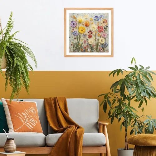 Miniatura 7 de Rompecabezas para adultos de 1000 piezas, rompecabezas de flores coloridas, rompecabezas cuadrado vibrante, juego desafiante para actividades