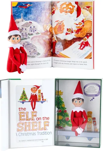 Miniatura 12 de The Elf on the Shelf: Una Tradición Navideña - Muñeca Elfo de las Girl Scouts con Ojos Marrones - Incluye Libro de Cuentos Artísticamente Ilustrado