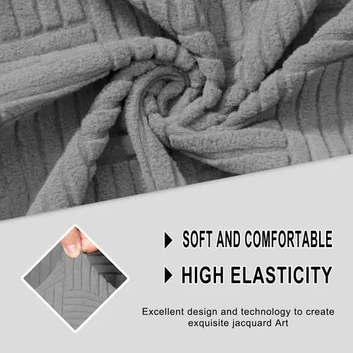 Miniatura 5 de Fundas de sofá reclinable de jacquard elástico de 7 piezas, funda de sofá esquinero de 5 asientos, en forma de L, fundas de sofá reclinable