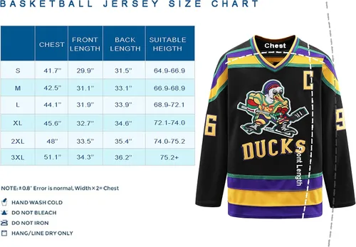 Miniatura 4 de Mighty Ducks Jersey, 96 Conway Jersey, 66 Bombay 33 Goldberg 99 Banks Jersey, camiseta de hockey sobre hielo de película, broidery y costuras