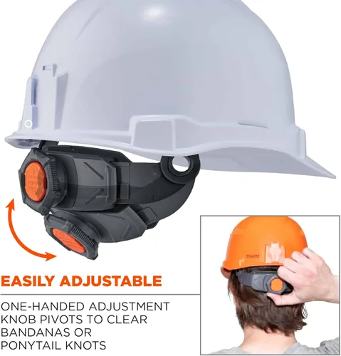 Miniatura 5 de Casco duro, estilo gorra, suspensión de trinquete, clase E, Ergodyne Skullerz 8970, naranja, mediano