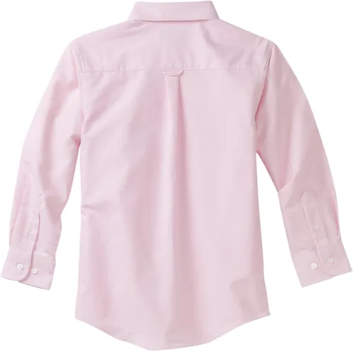 Miniatura 2 de IZOD - Camisa Oxford de manga larga con botones para niño, color sólido