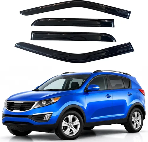 Miniatura 65 de Visor para ventana IG para Hyundai Venue 2020-2023, protector contra la lluvia, adhesivo extra duradero, deflector de viento para lado