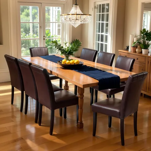 Miniatura 37 de CHUN YI Juego de 4 sillas de comedor tapizadas de piel sintética con ribete de cabeza de clavo y patas de madera, sillas laterales Parsons modernas
