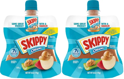 Miniatura 7 de SKIPPY Paquetes individuales de mantequilla de maní cremosa, 1.15 onzas (64 paquetes individuales de mantequilla de maní)
